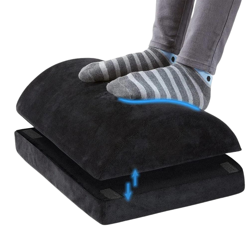 Ergonomiskt fotstöd: bättre hållning och sittkomfort